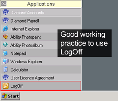 It is a good working practice to routinely use Logoff rather than just Disconnect